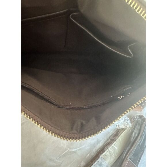 New Genuine Leather Multi Color Purse Satchel - Picture 7 of 10